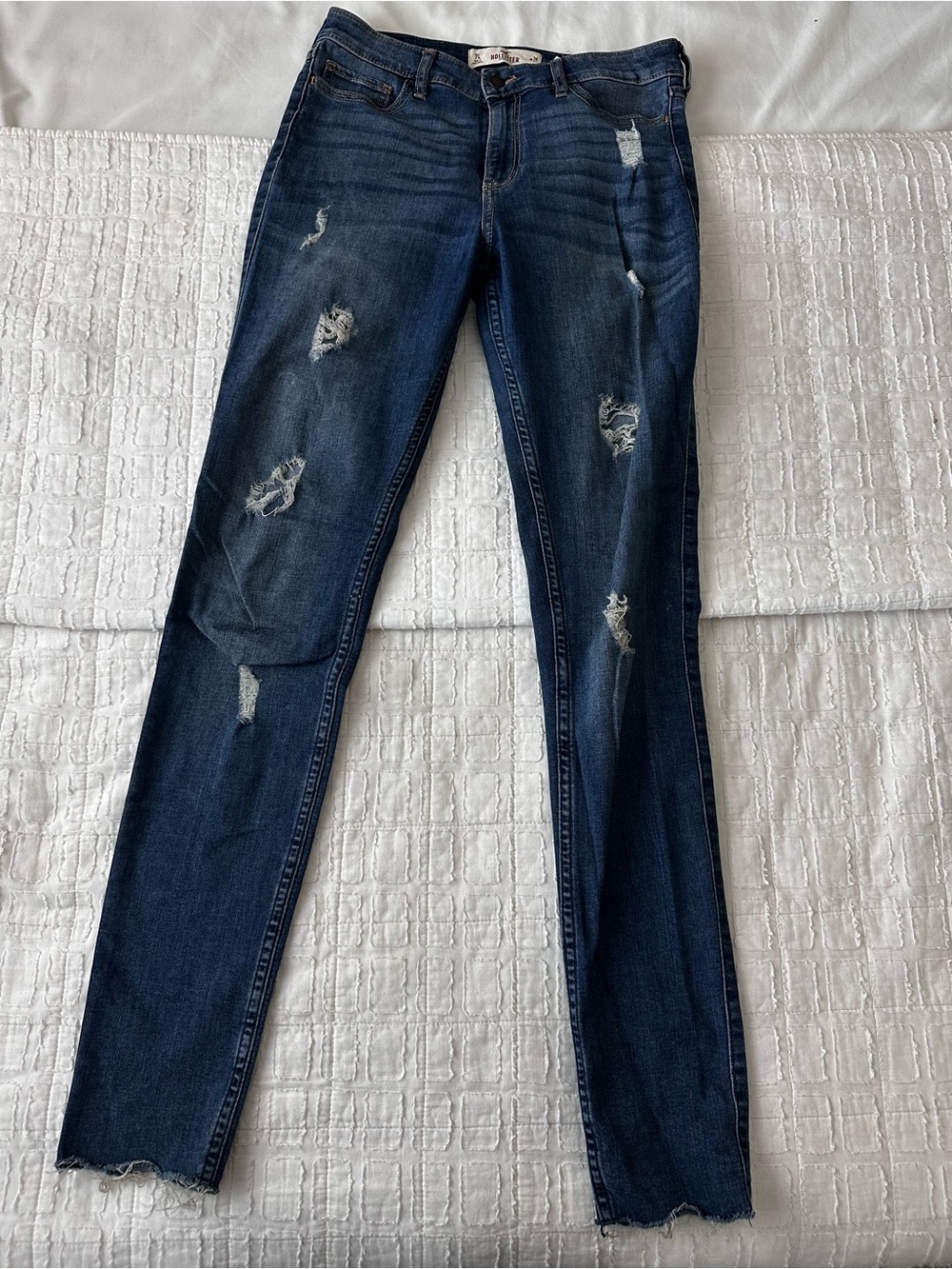 Hollister Distressed Hi Rise Super Skinny Jeans